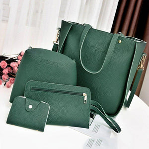 4pcs/set Leather Handbag