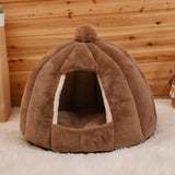 Plush Cat Cave Bed